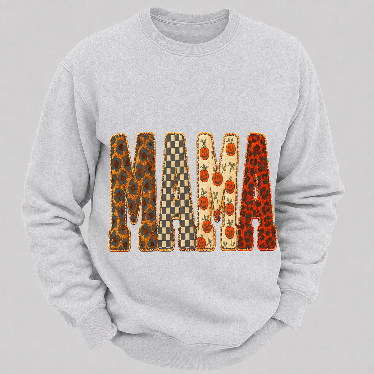 Mama Halloween Casual Loose Sweatshirts