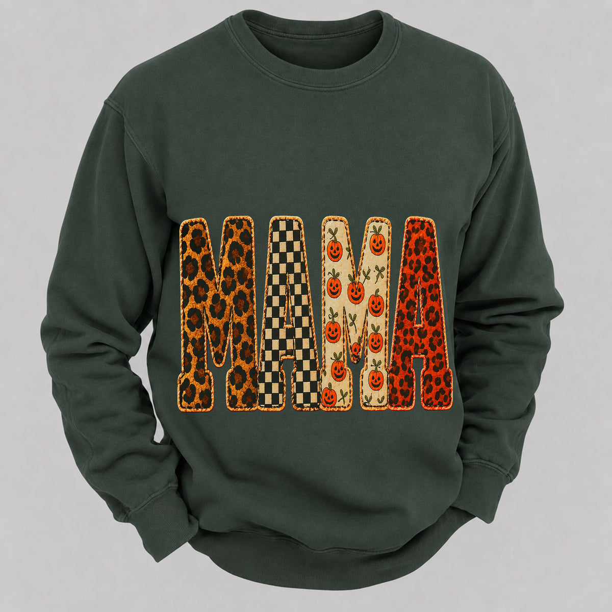 Mama Halloween Casual Loose Sweatshirts