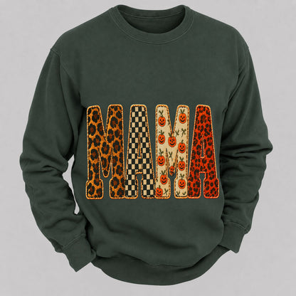 Mama Halloween Casual Loose Sweatshirts