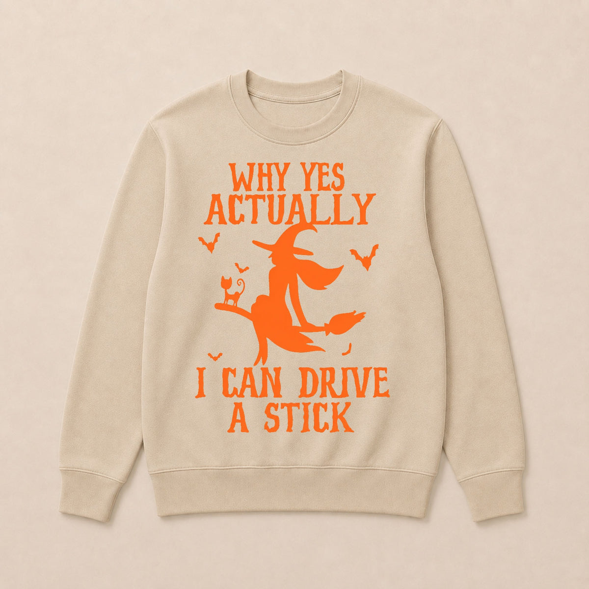 Halloween Why Yes Actually I Can Drive A Stick Sweatshirts