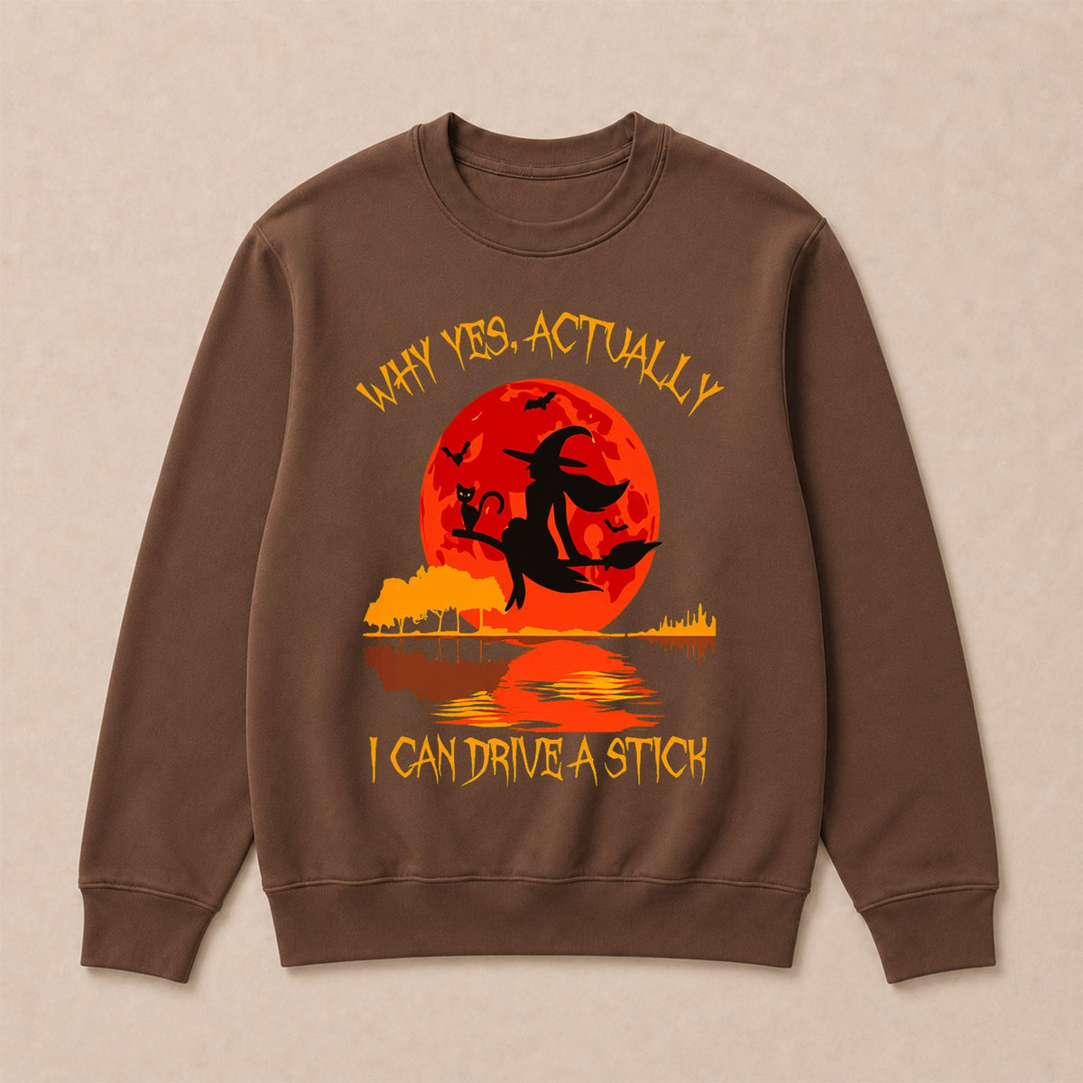 Why Yes Actually I Can Drive A Stick Halloween Sweatshirts