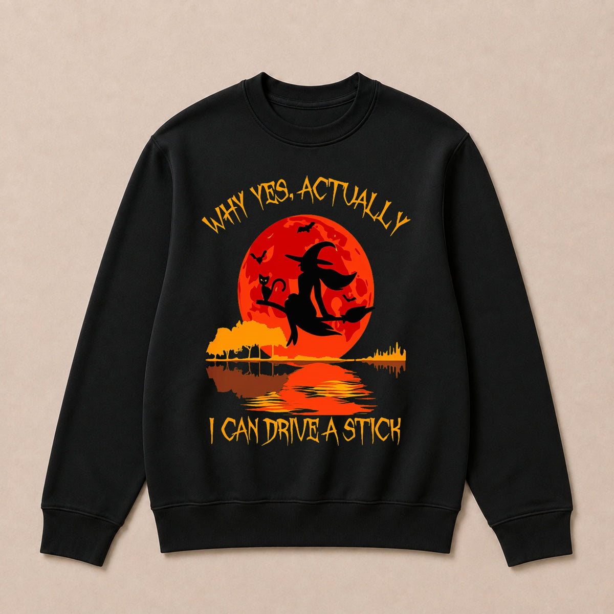 Why Yes Actually I Can Drive A Stick Halloween Sweatshirts