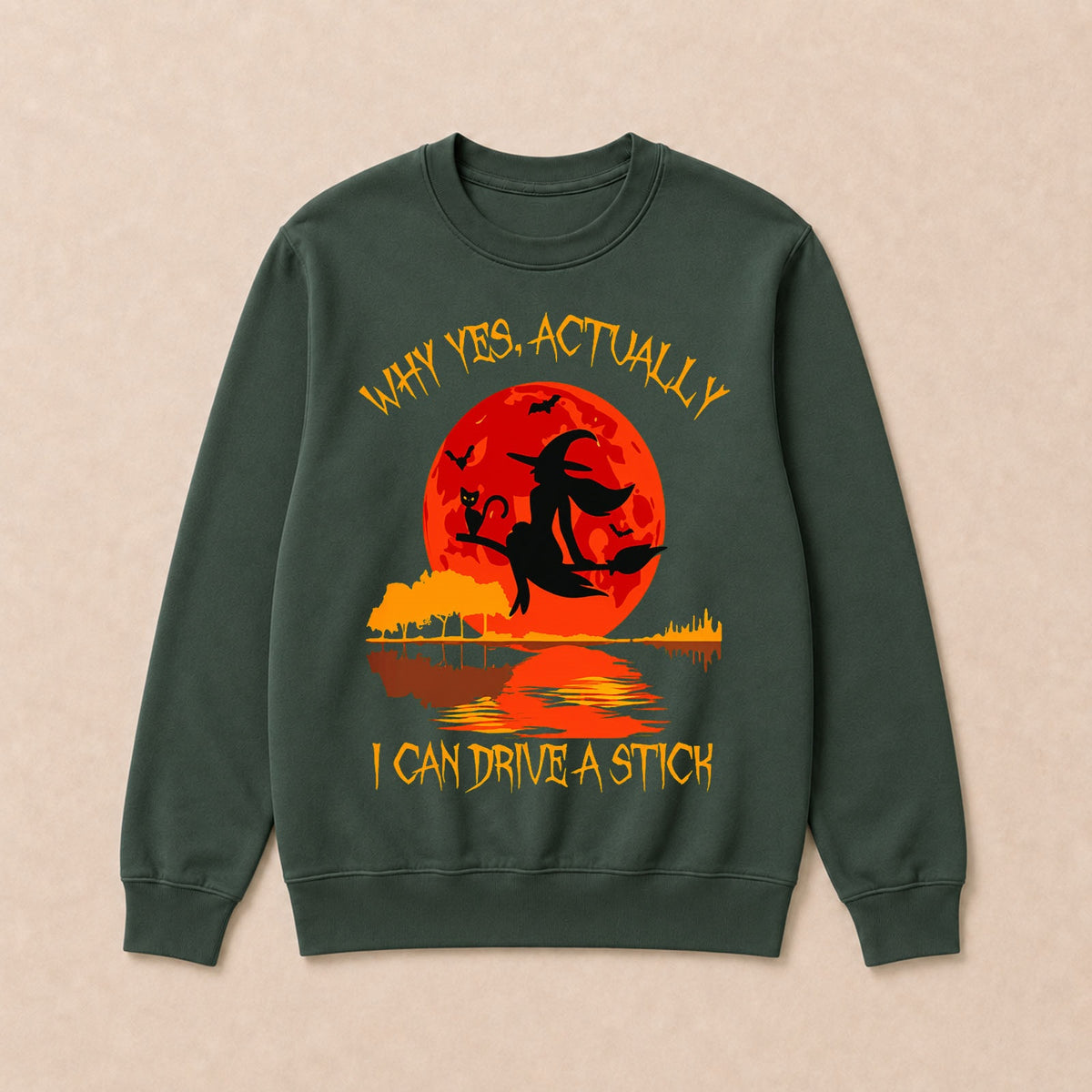 Why Yes Actually I Can Drive A Stick Halloween Sweatshirts
