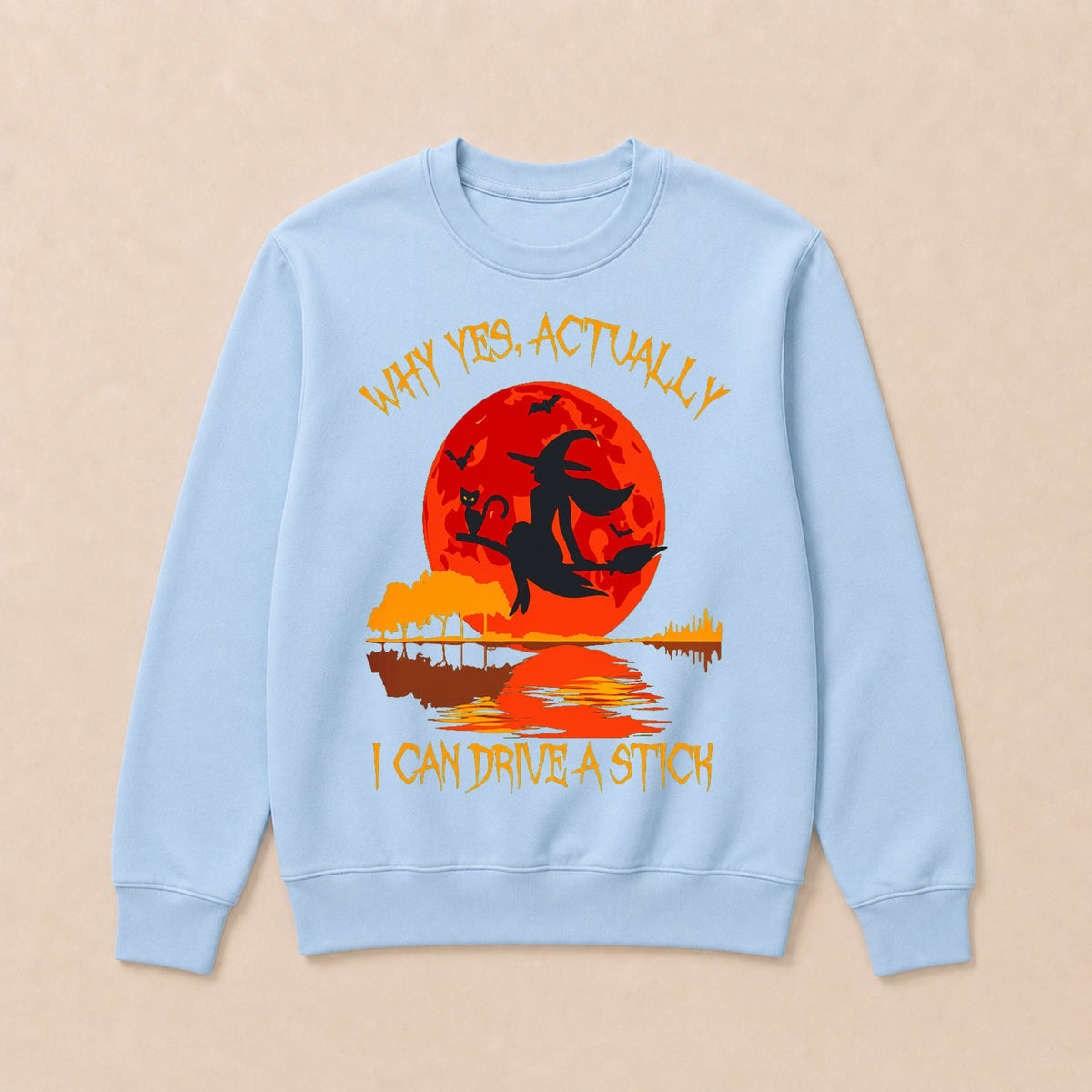 Why Yes Actually I Can Drive A Stick Halloween Sweatshirts