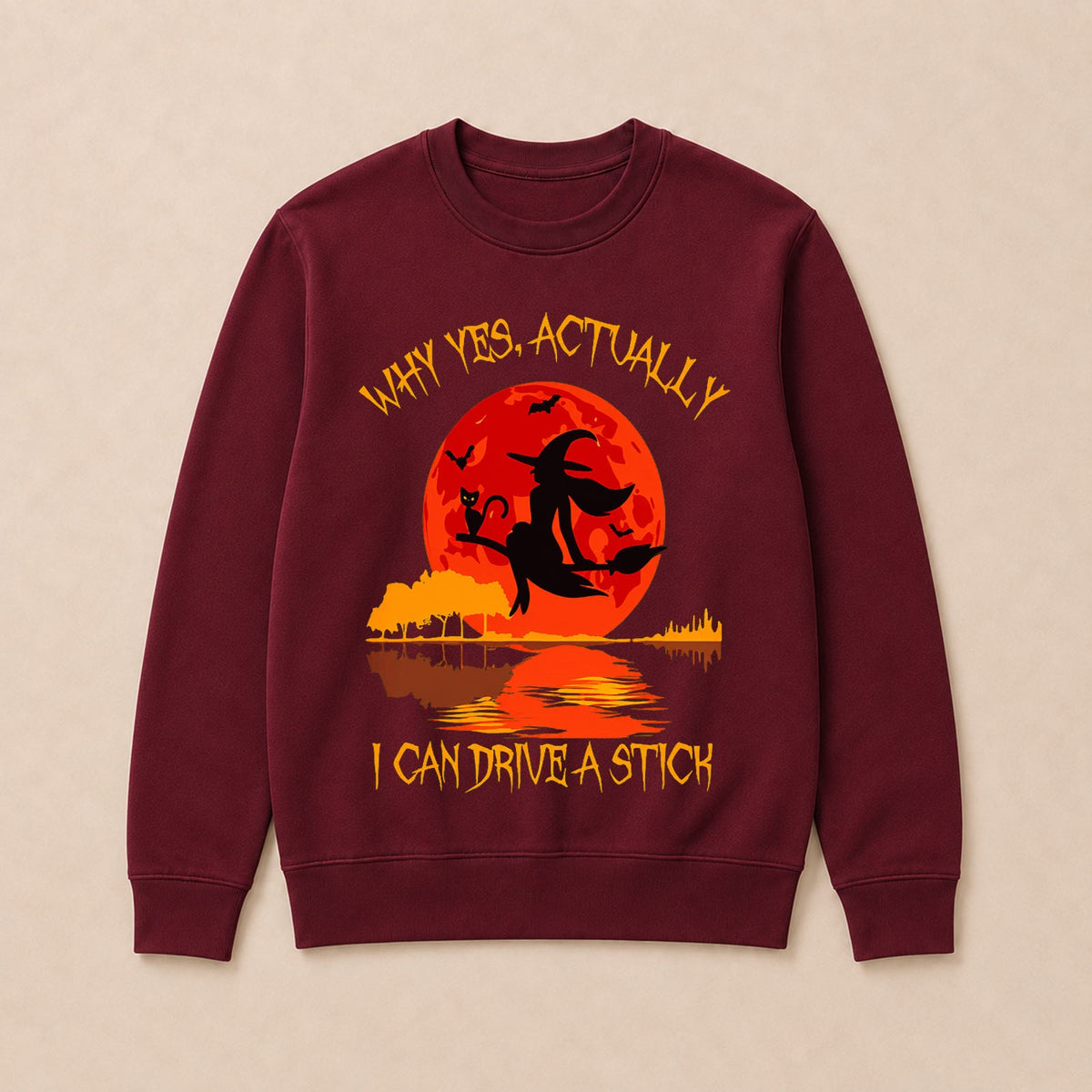 Why Yes Actually I Can Drive A Stick Halloween Sweatshirts